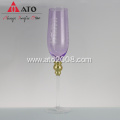 High-grade wedding glassware set electroplate goblet